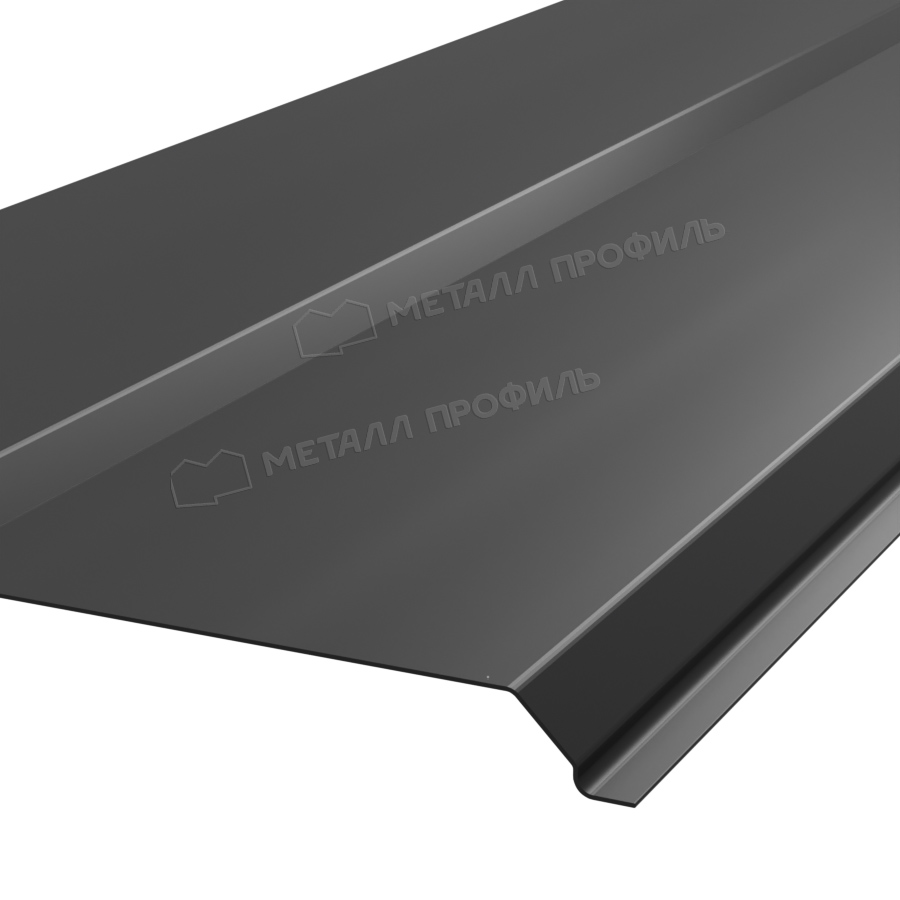 Сайдинг МЕТАЛЛ ПРОФИЛЬ Lбрус-15х240 NormanMP (ПЭ-01-9005-0.5)