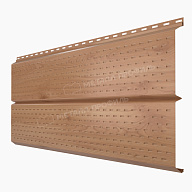 Софит МЕТАЛЛ ПРОФИЛЬ Lбрус-XL-Plus-20х325 (ECOSTEEL_T-12-Орех-0.45)