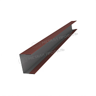 Планка стойки забора 40мм 30х40 х 3000 NormanMP (ПЭ-01-RR32-0.5)