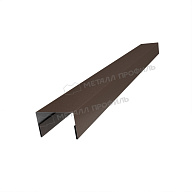 Планка крышки забора 40мм 30х45 х 2500 (VALORI-20-DarkBrown-0.5)