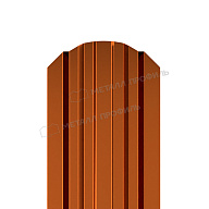 Штакетник металлический МЕТАЛЛ ПРОФИЛЬ LАNE-O 16,5х99 (AGNETA-20-Copper\Copper-0.5)